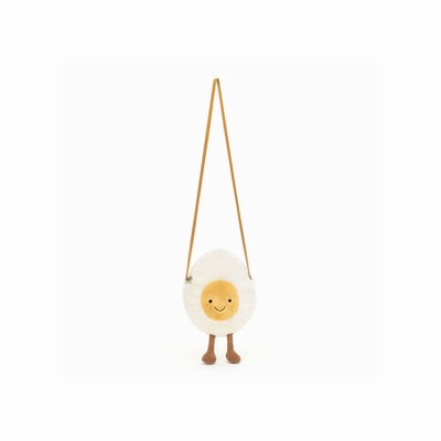 Jellycat Happy Boiled Egg Bag New Zealand | UVGRE5928